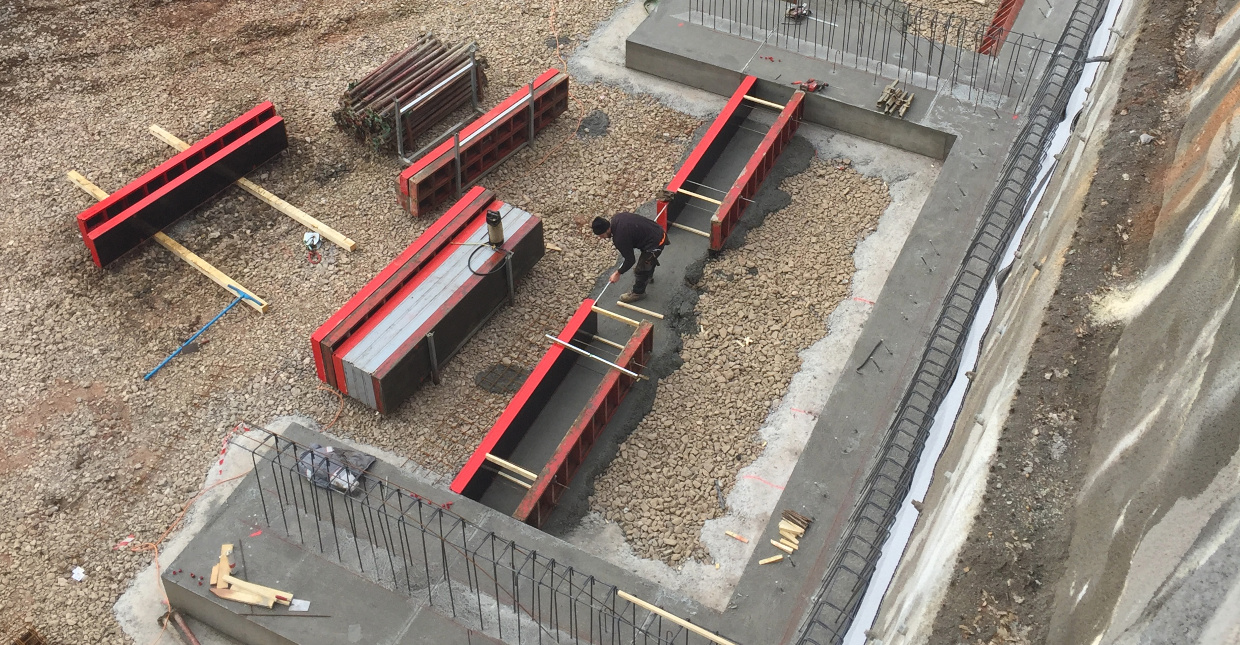 Klapfer Bau - Leistungen - Hochbau - Referenzen - Streifenfundamente