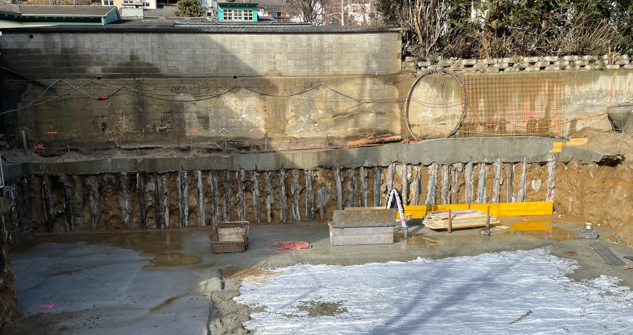 Klapfer Bau - Leistungen - Spezialtiefbau - Mikropfähle - Baustelle